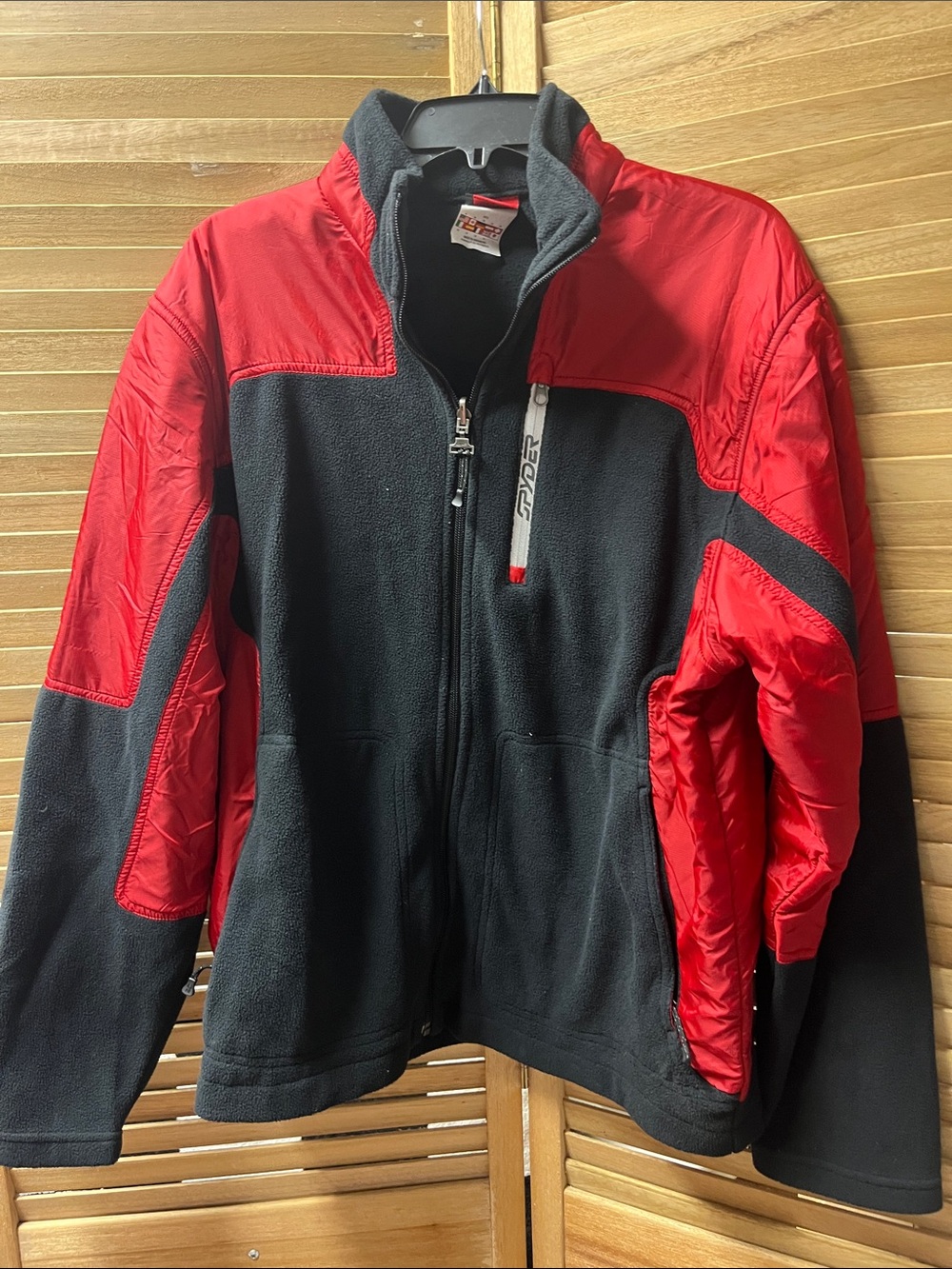 Spyder Men’s Black and Red Performance Fleece Jacket